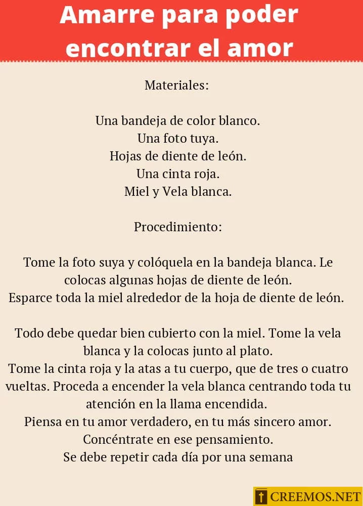 Amarre para poder encontrar el amor