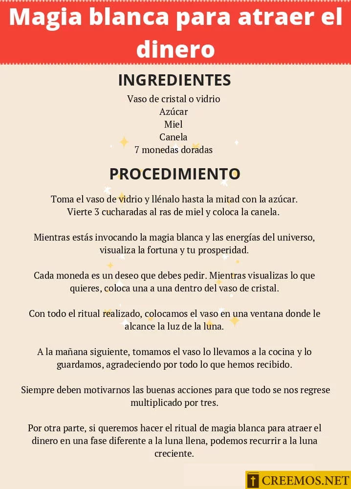 Magia Blanca para atraer el dinero