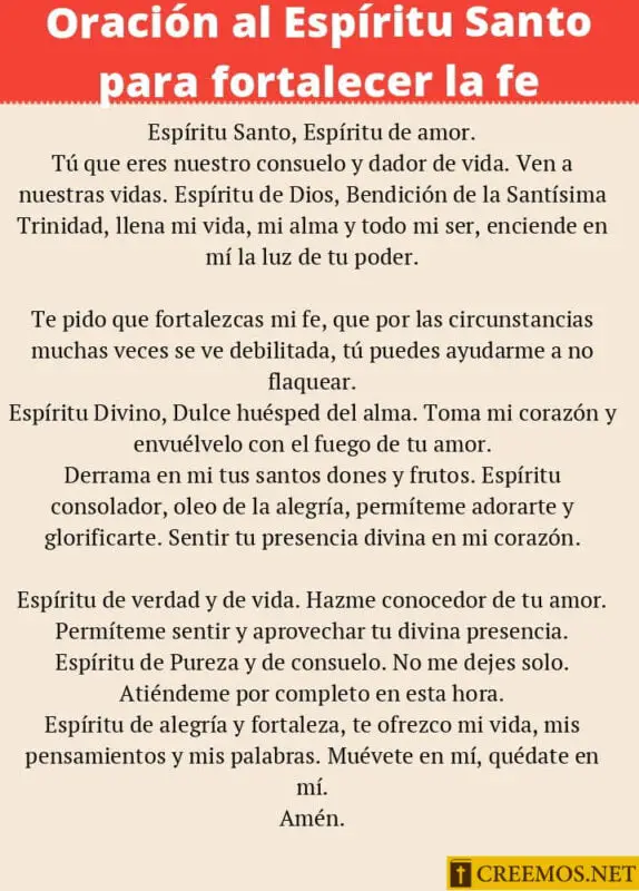 ORACIÓN AL ESPÍRITU SANTO » Las 18 Más PODEROSAS
