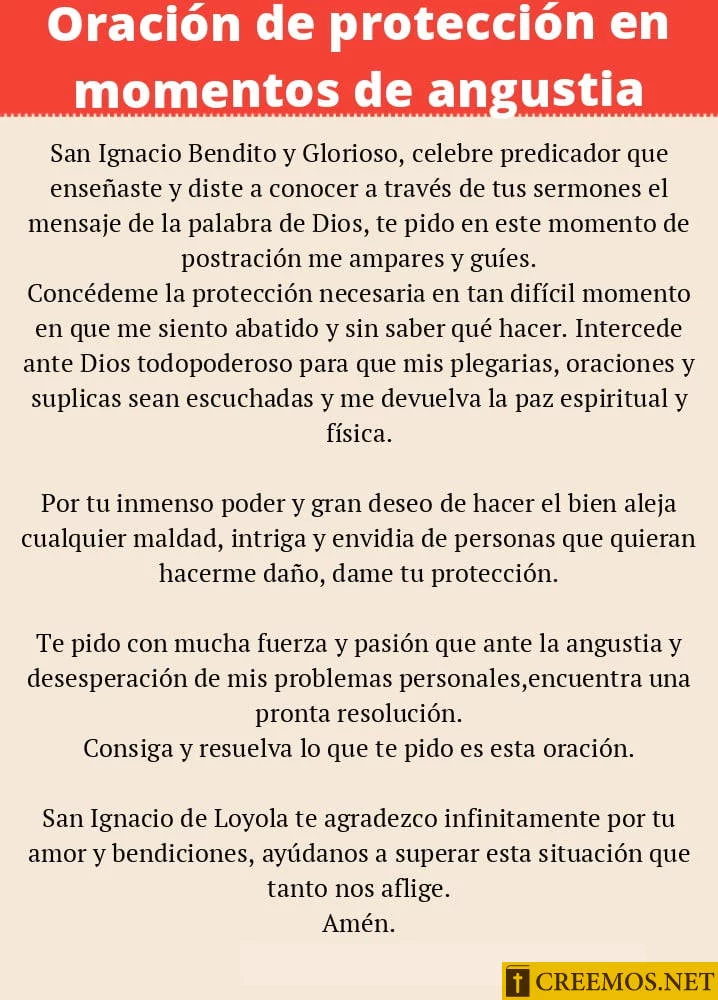 Oración de Protección en Momentos de Angustia