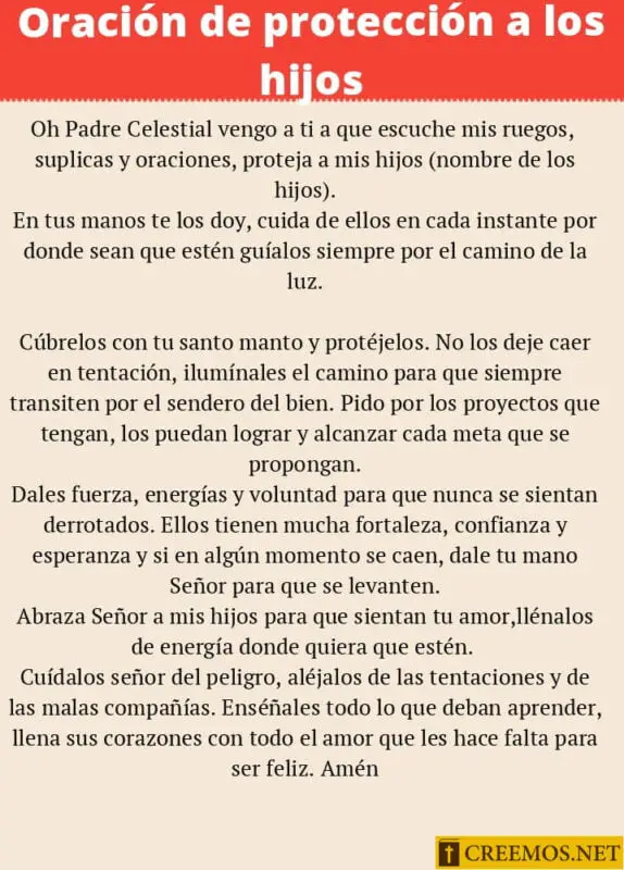 ORACIÓN POR LOS HIJOS » 25 Más Efectivas Y PODEROSAS