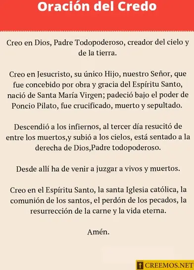 ▷ Credo, Ave María Y Gloria »【2021】 - Creemos