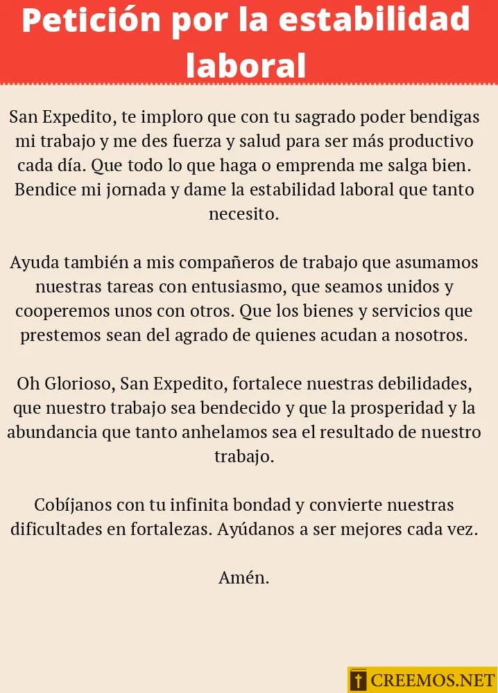 Petición por la estabilidad laboral