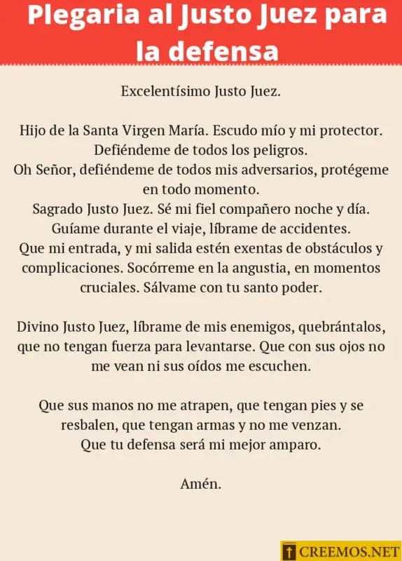 Legitima Y Verdadera Oracion Al Justo Juez ORACIÓN AL JUSTO JUEZ » Las 20 Mejores Oraciones