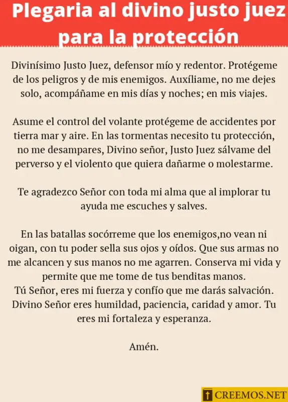 Legitima Y Verdadera Oracion Al Justo Juez ORACIÓN AL JUSTO JUEZ » Las 20 Mejores Oraciones